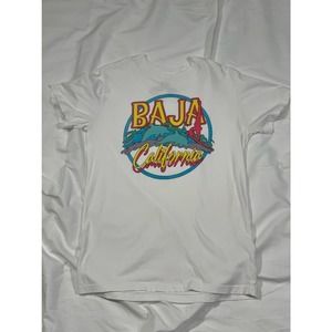 Graphic T-shirt Men’s Medium Baja California Soft Mighty Fine
